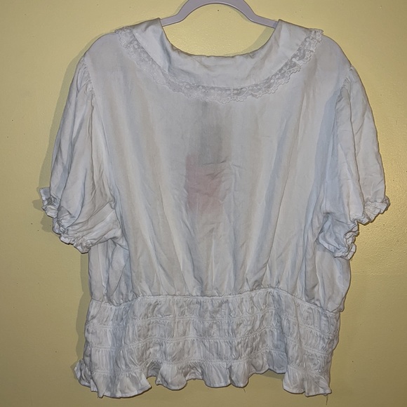 Hello Kitty Lace Woven Button-Up Top - Picture 10 of 16